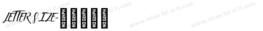 LETTER SIZE字体转换